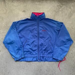 Vintage 90s Reebok Blue Boxy Windbreaker Jacket